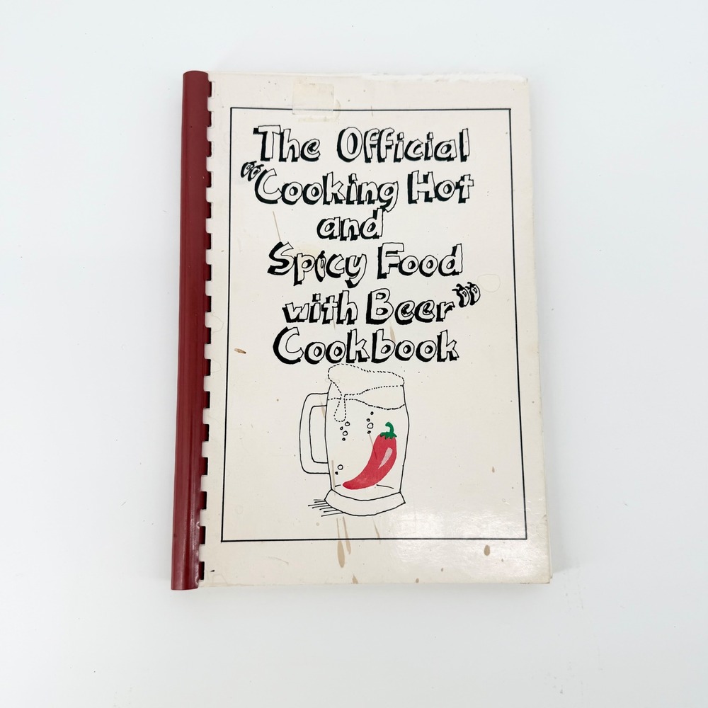 Signed The Official Cooking Hot and Spicy Food with Beer Cookbook Robert Bennett